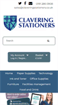 Mobile Screenshot of claveringstationers.co.uk